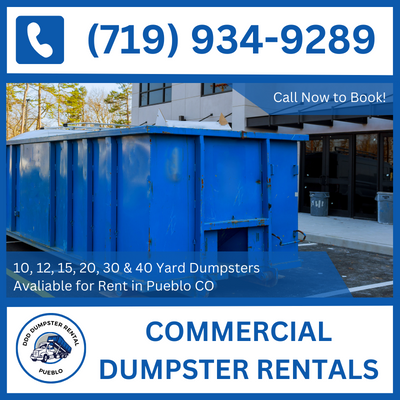 Versatile Commercial Dumpster Rental Services in Pueblo, Colorado for All Projects - DDD Dumpster Rental Pueblo

