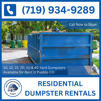 Economical Residential Dumpster Rentals for Pueblo, CO - Save Big in Pueblo County - DDD Dumpster Rental Pueblo